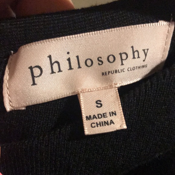 PHILOSOPHY black sleeveless blouse. - Picture 4 of 5